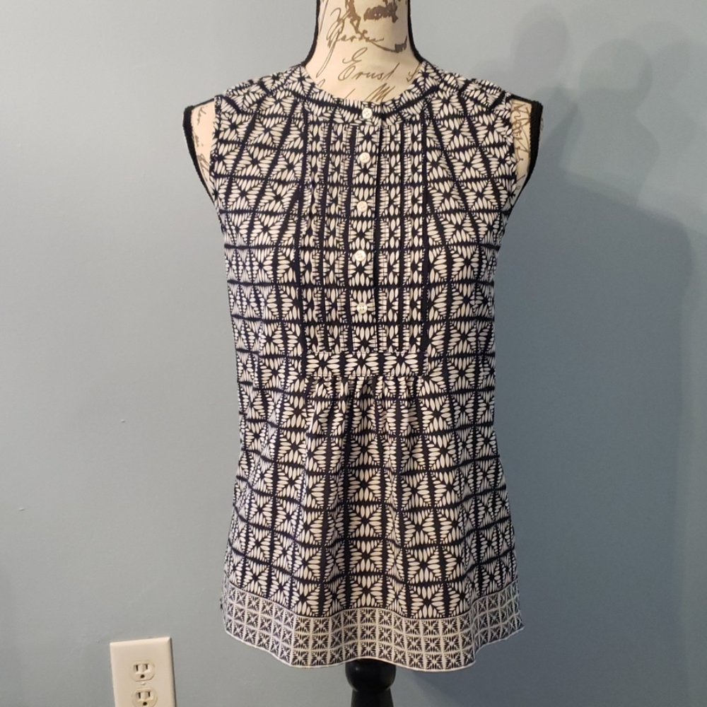 J. Crew sleeveless top.
